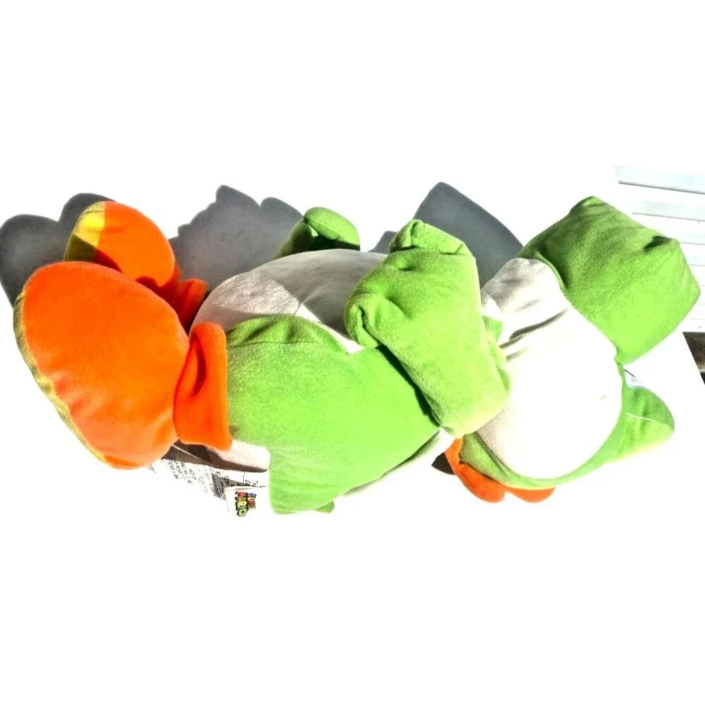 Super Mario Yoshi Plush Pillow 20” Stuffed Animal Nintendo Hidden Compartment